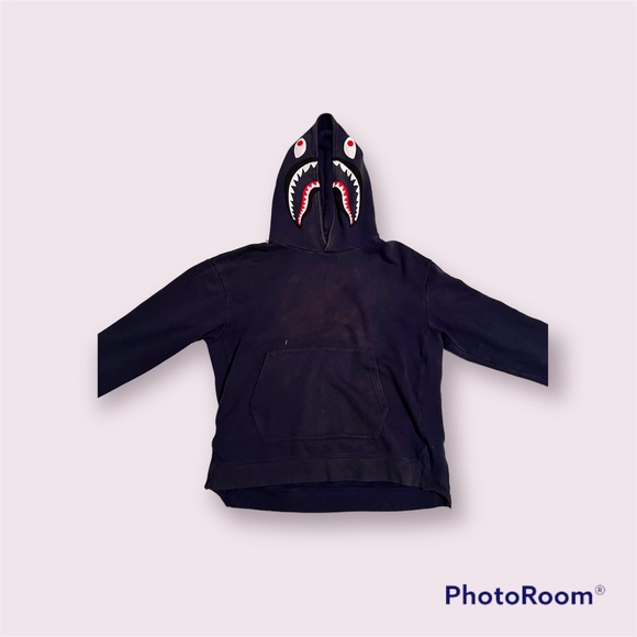 Bape Vintage Wash Hoodie Navy - Picture 4 of 9